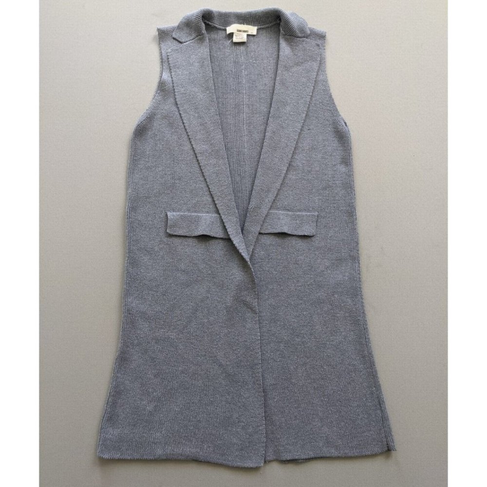 Sans Souci Size SMALL Women Open Front Long Cardigan Sleeveless Urban Outfitters